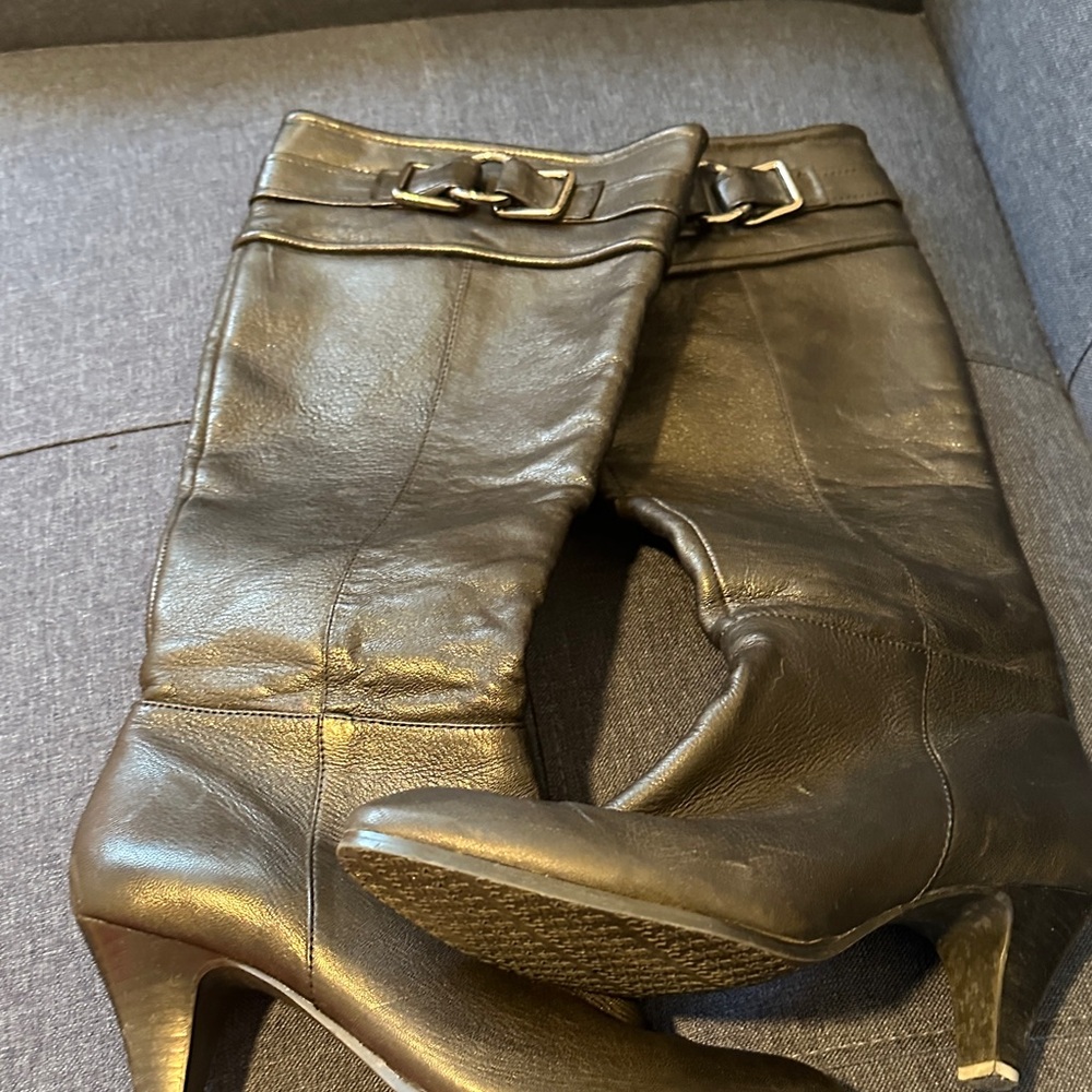 Calvin Klein Black Leather Boots